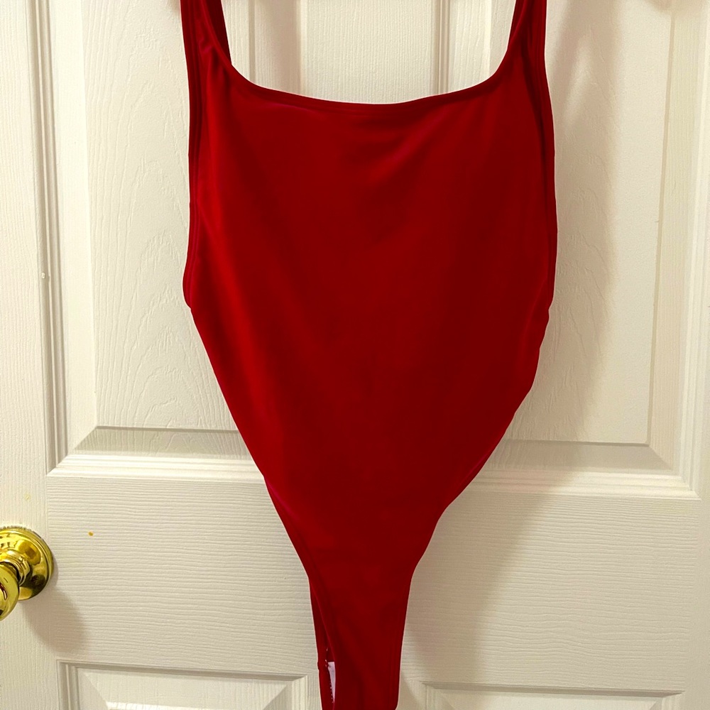 Hot red Brazilian one piece bikini!